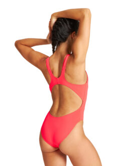 W SOLID SWIM TECH HIGH / FLUO-RED